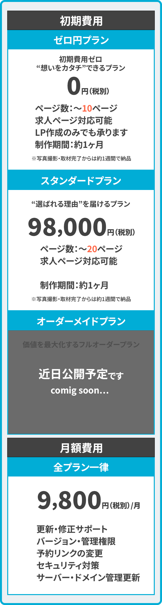 プラン詳細